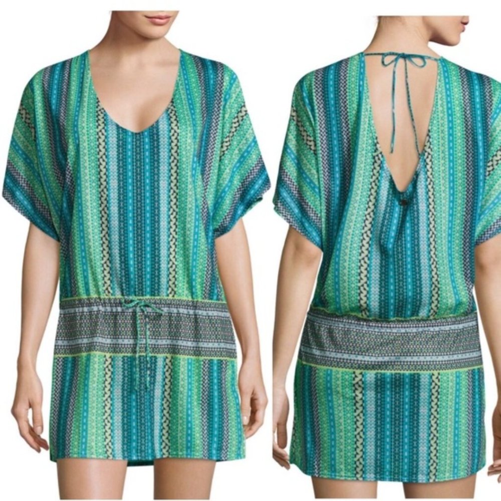 PrAna Prana Tropics Saidi Caftan Tunic Coverup Sml